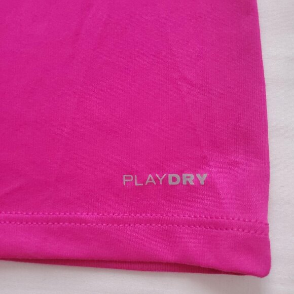 Reebok Girls Diamond Queen Pink Play Dry Crew Neck Short Sleeve T-Shirt L 12-14 - Picture 9 of 12